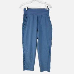 ATHLETA Blue Nolita Slim Tapered Crop Athletic Performance Pull On Pant‎ Size 6